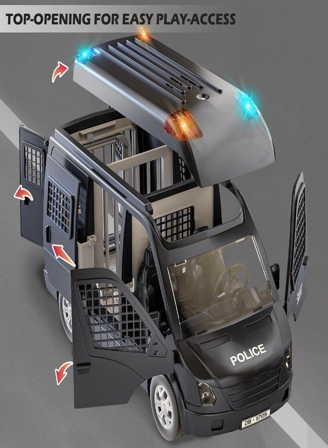 Doloowee Police Car Toy Truck for Kids 3-8, Large Toy Cars with Lights & Sounds, Emergency Vehicle Toddler Toys, Law Enforcement Role Playset, Play & Learn Toddler Toys Ages 3 4 5 6 7 8 9 10 11 12 - Image 2
